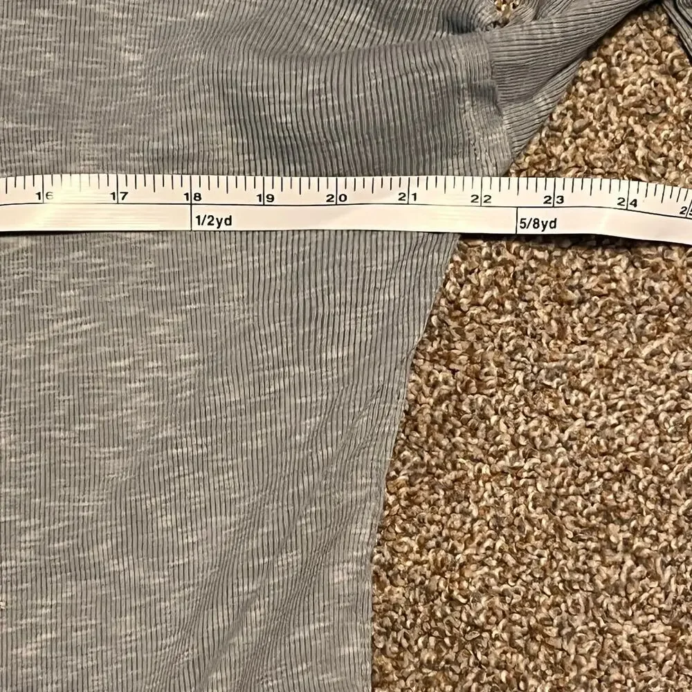 We the Free Get Together Gray Long Sleeve Off Shoulder Shirt. Size Small - Picture 6 of 7